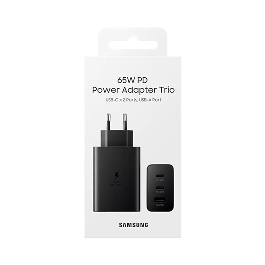 Samsung 65W (2x USB C / 1x USB A) Power Adapter Trio