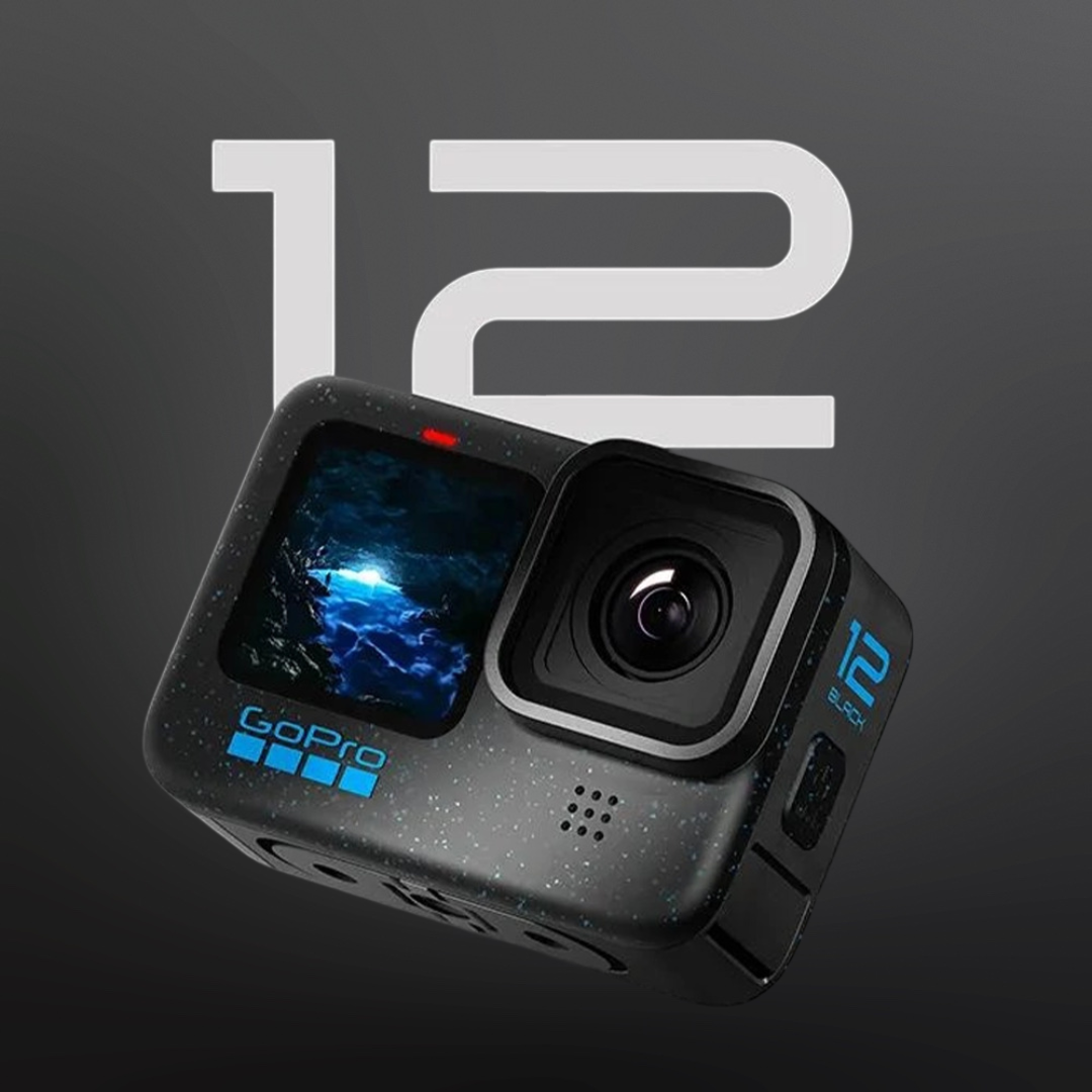 GoPro HERO 12 Waterproof Action Camera (Black)