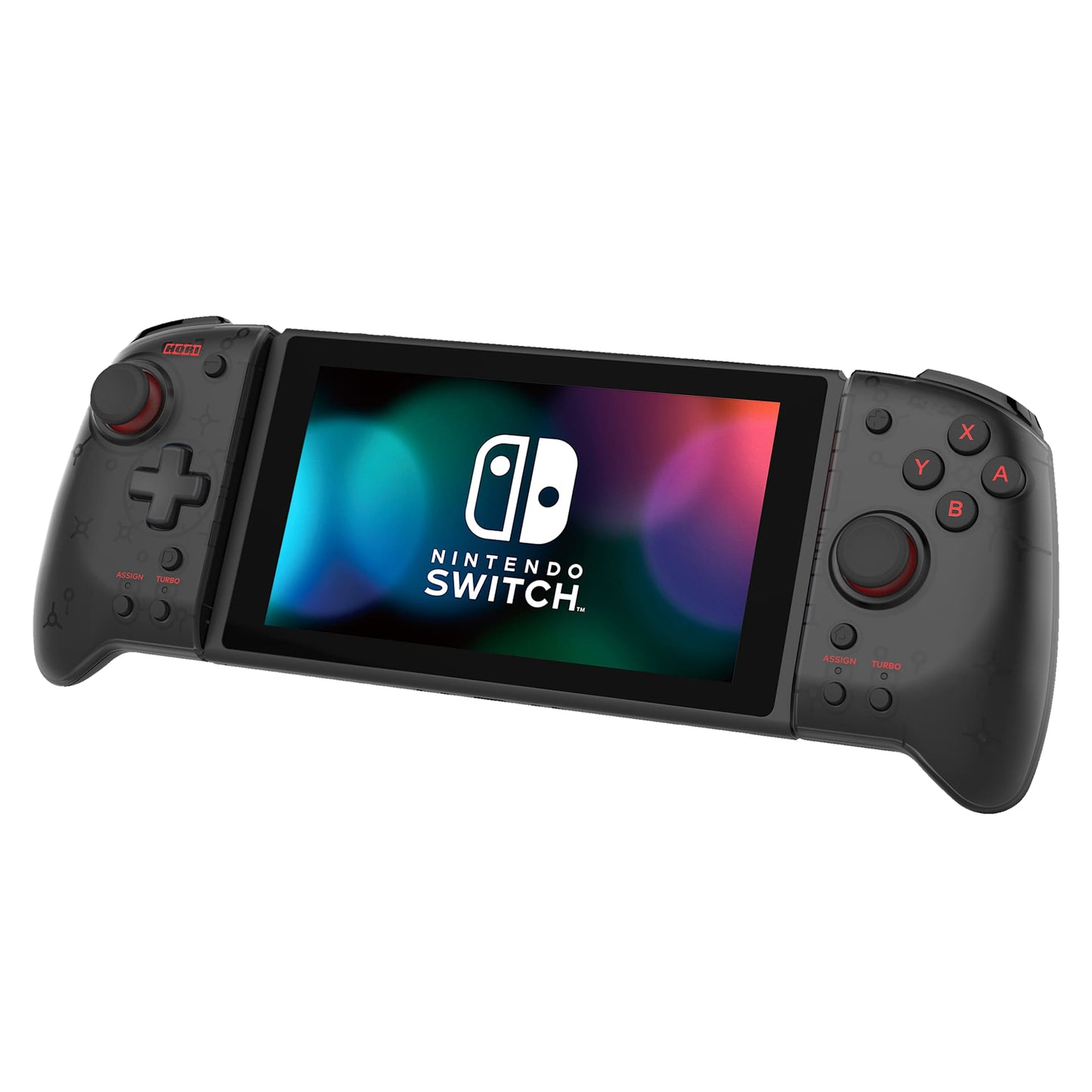 Hori Split Pad Pro Handheld Controller for Nintendo Switch - Transparent Black Edition