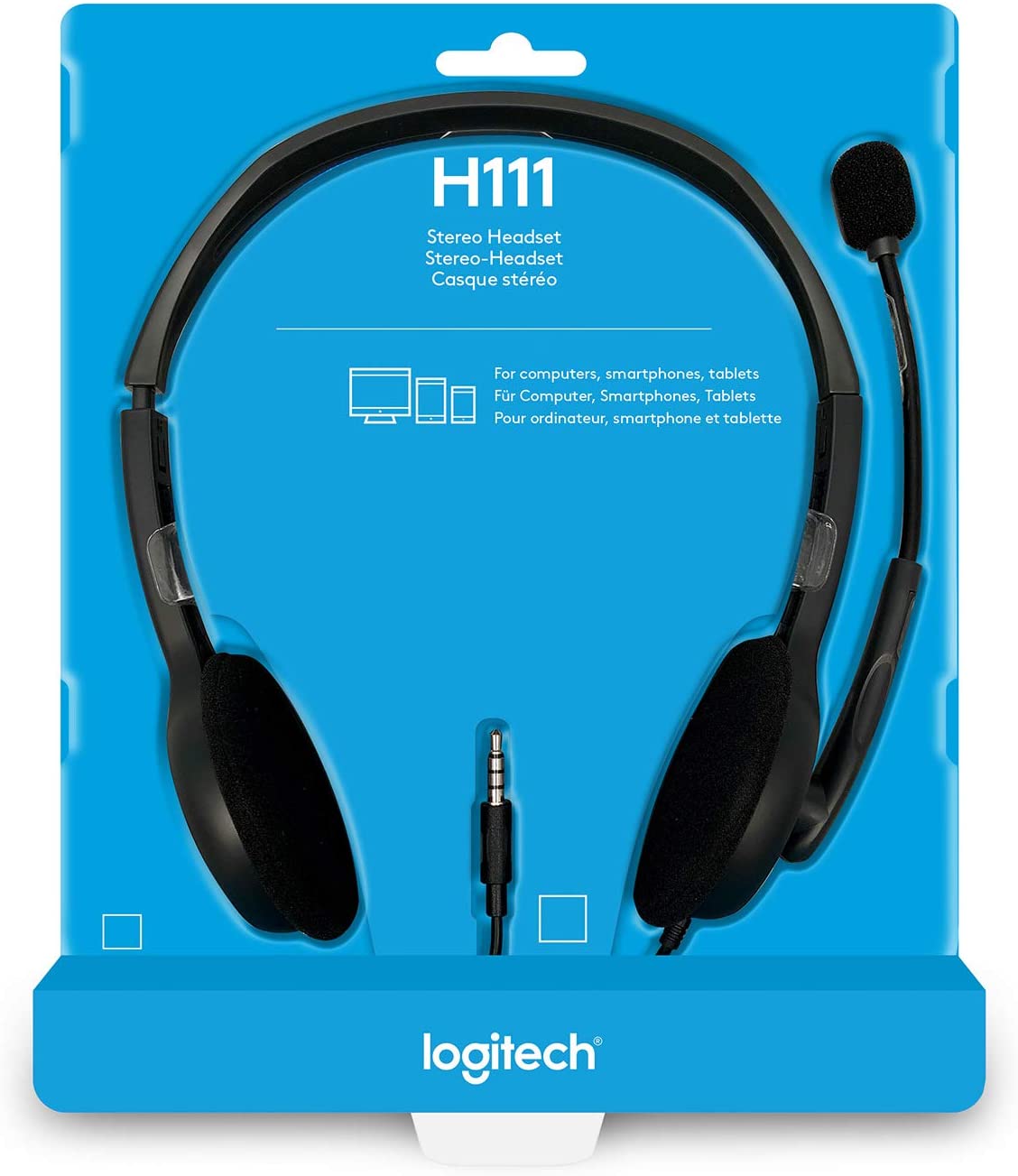 Logitech H111 Stereo Headset with Mic / 3.5mm Single Combo Jack