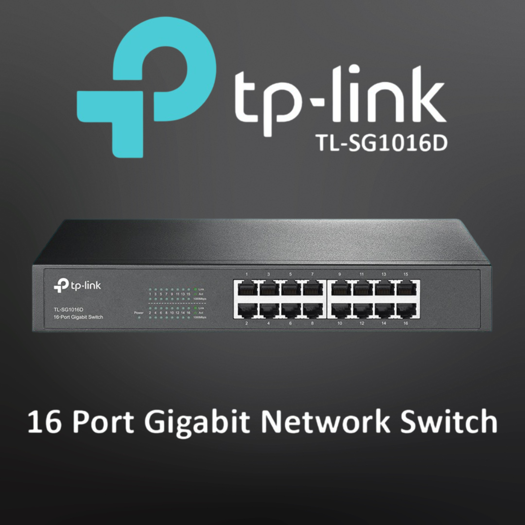 TP Link 16 Port Gigabit Network Ethernet Switch - TL-SG1016D