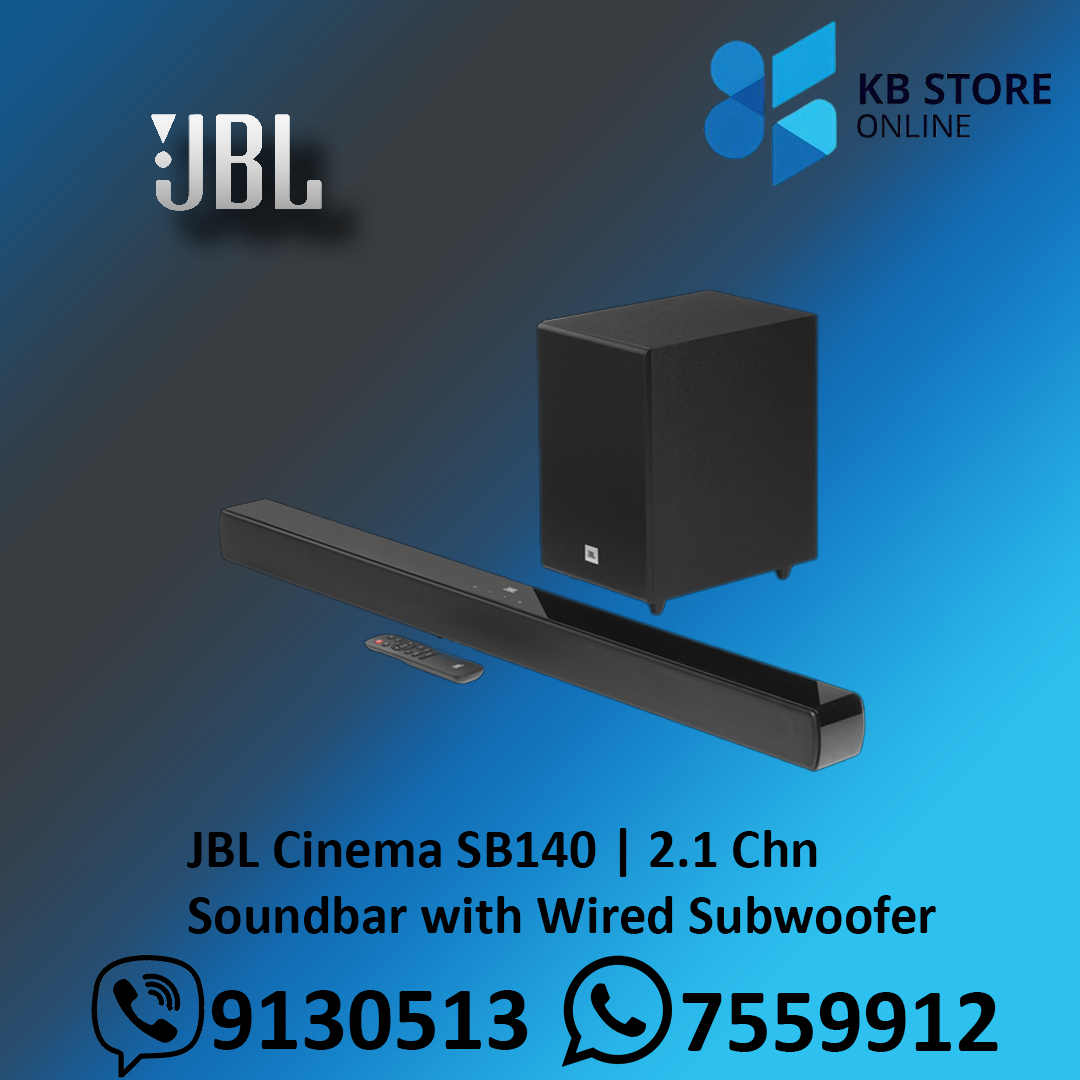 JBL Cinema SB140 | 2.1 Chn Soundbar with Wired Subwoofer
