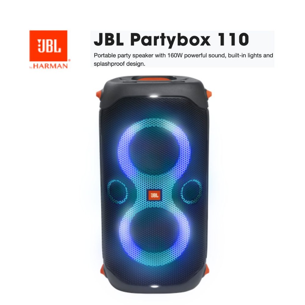 JBL Partybox 110 | Portable Party Speaker - 160W