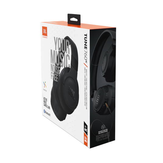 JBL Tune 760NC Noise Canceling Wireless Headphones - Black