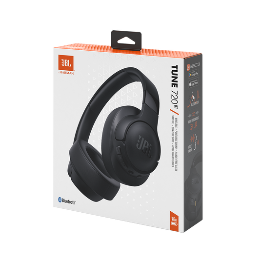 JBL Tune 720BT Wireless Over-Ear Headphones - Black / Headset