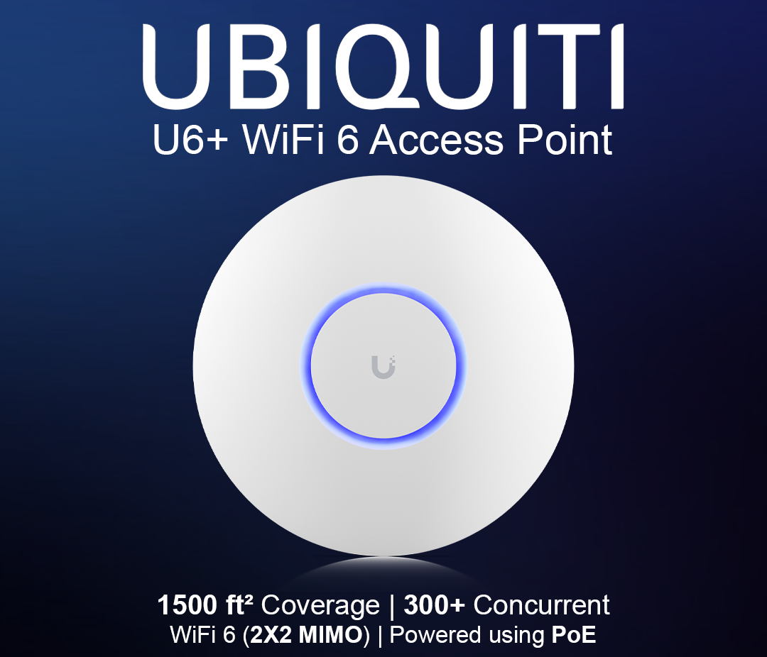Ubiquiti UniFi U6 Plus (U6+) WiFi 6 Access Point / Accesspoint