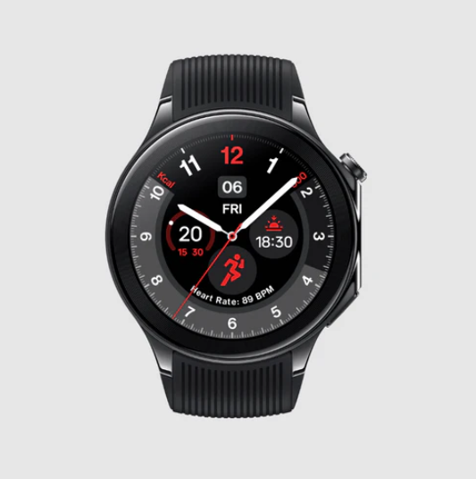 Oneplus Watch 2 with Wear OS 4 - Black Steel - Smart Watch