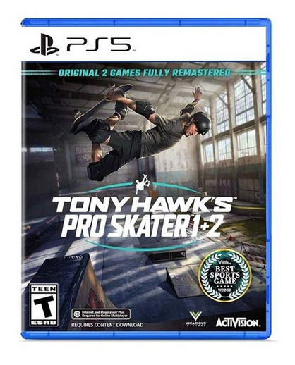 Tony Hawks Pro Skater 1+2 - Remastered - PS5 Video Game Disc