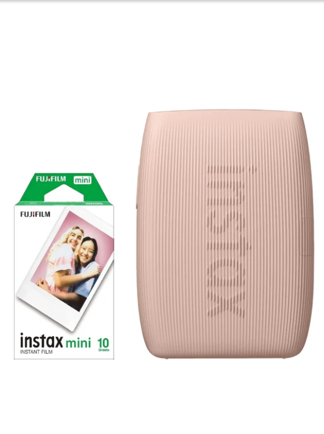 Fujifilm Instax Mini Link 3 Smartphone Printer - Rose Pink with 10 Sheet Film