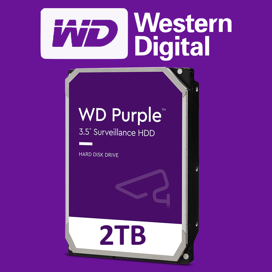 WD Purple 2TB 3.5' Surveillance Hard Disk | CCTV Internal HDD