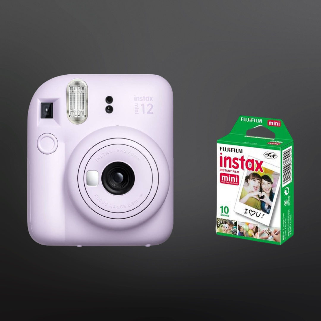 FujiFilm Instax Mini 12 Camera with 10 Sheet Film - Lilac Purple