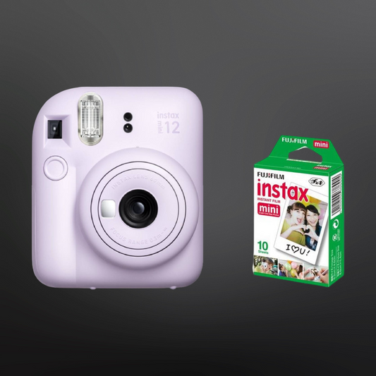 FujiFilm Instax Mini 12 Camera with 10 Sheet Film - Lilac Purple