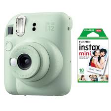 FujiFilm Instax Mini 12 Camera with 10 Sheet Film - Mint Green