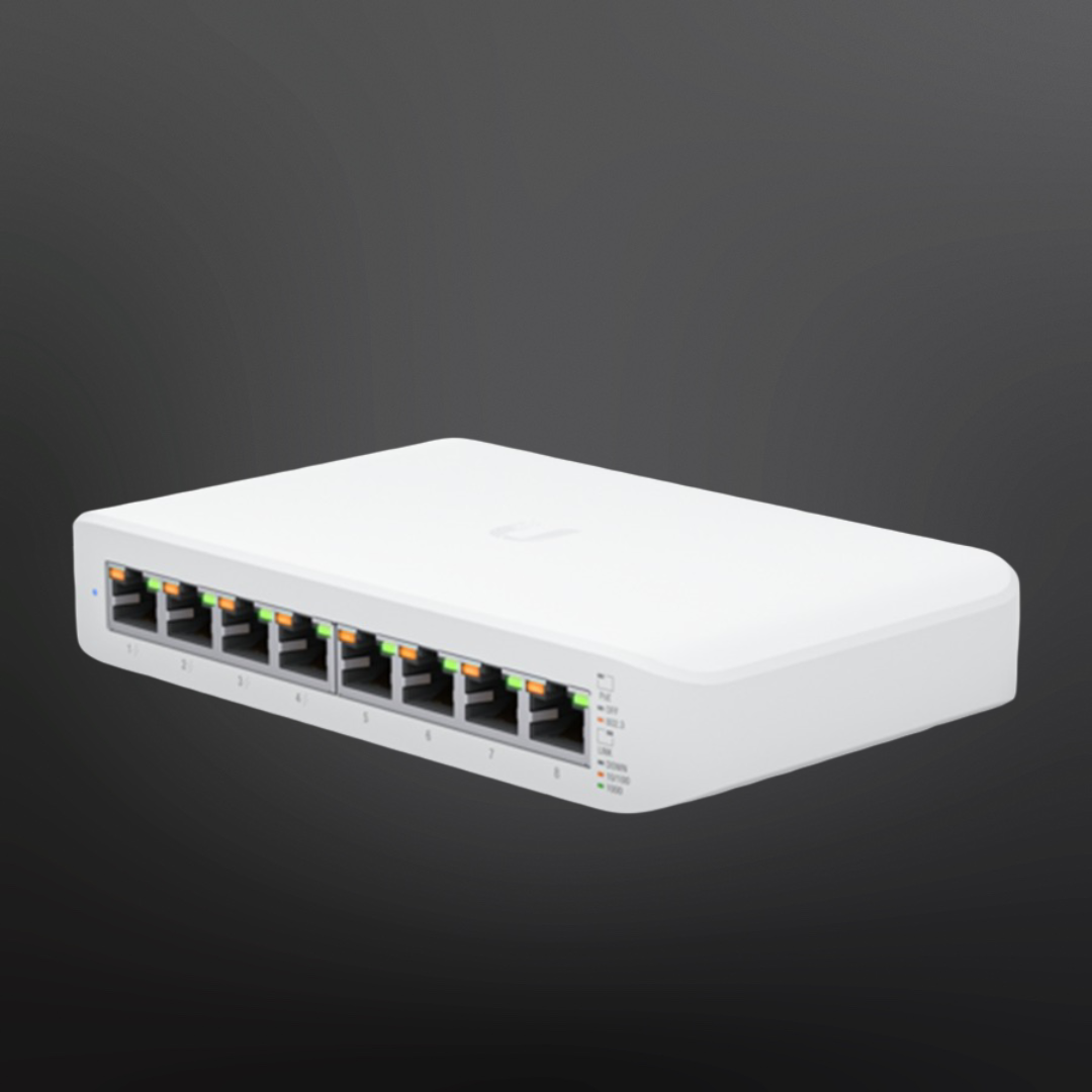 Ubiquiti UniFi 8 Port PoE Gigabit Network Switch - USW-Lite-8-POE