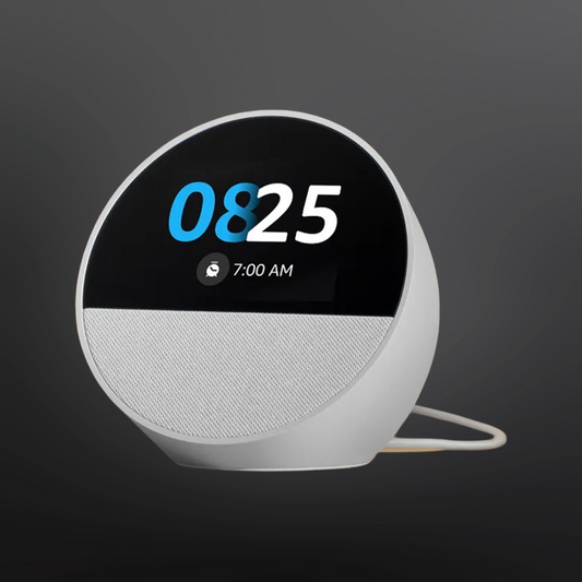 Amazon Echo Spot Smart Home Speaker with Clock - White