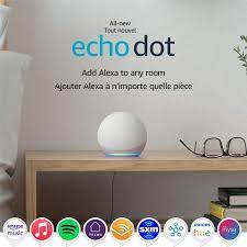 Amazon Echo Dot 5th Gen Voice Assistant Speaker - Glacier White