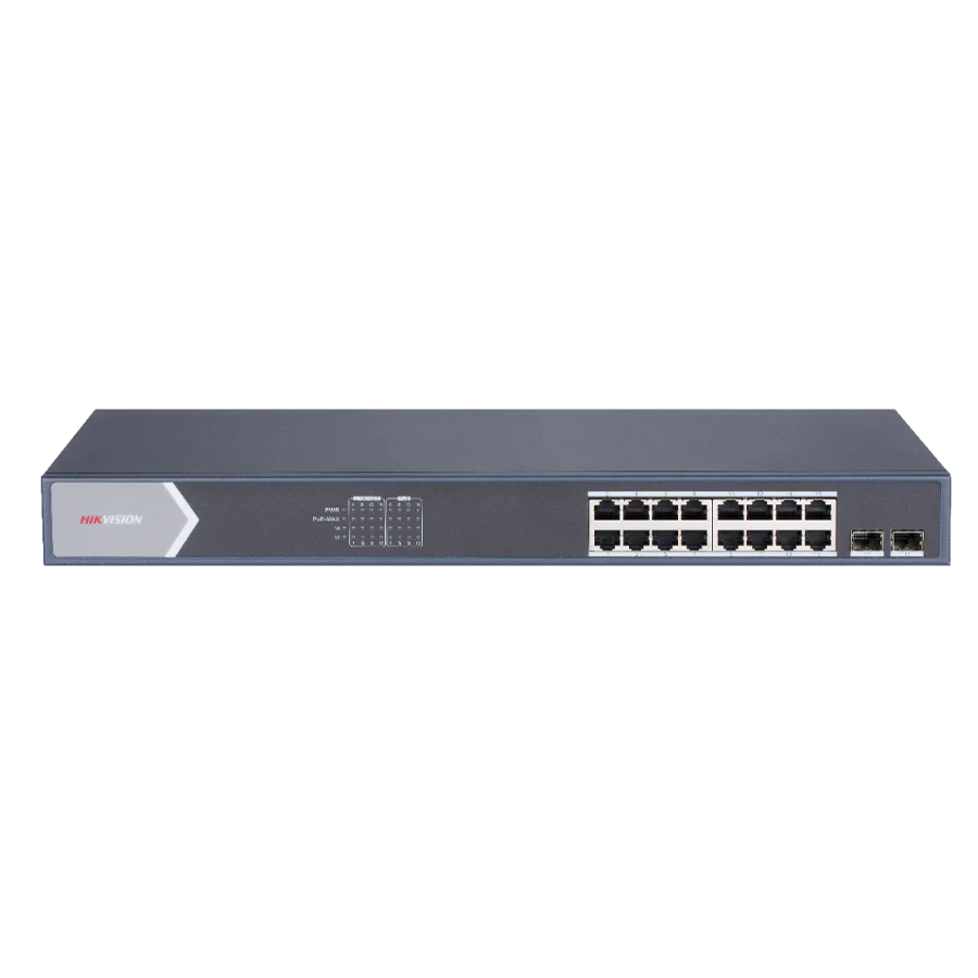 Hikvision 16 Port Gigabit POE Network Switch - DS-3E0518P-E