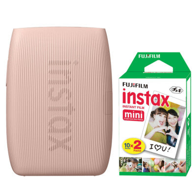 Fujifilm Instax Mini Link 3 Smartphone Printer - Rose Pink with 20 Sheet Film