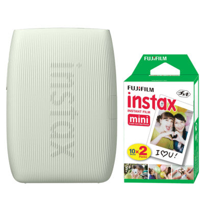 Fujifilm Instax Mini Link 3 Smartphone Printer - Sage Green with 20 Sheet Film