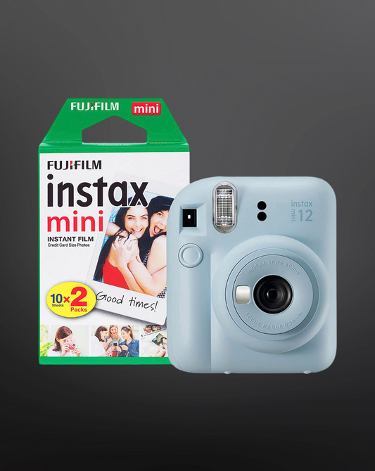 FujiFilm Instax Mini 12 Camera with 20 Sheet Film - Pastel Blue