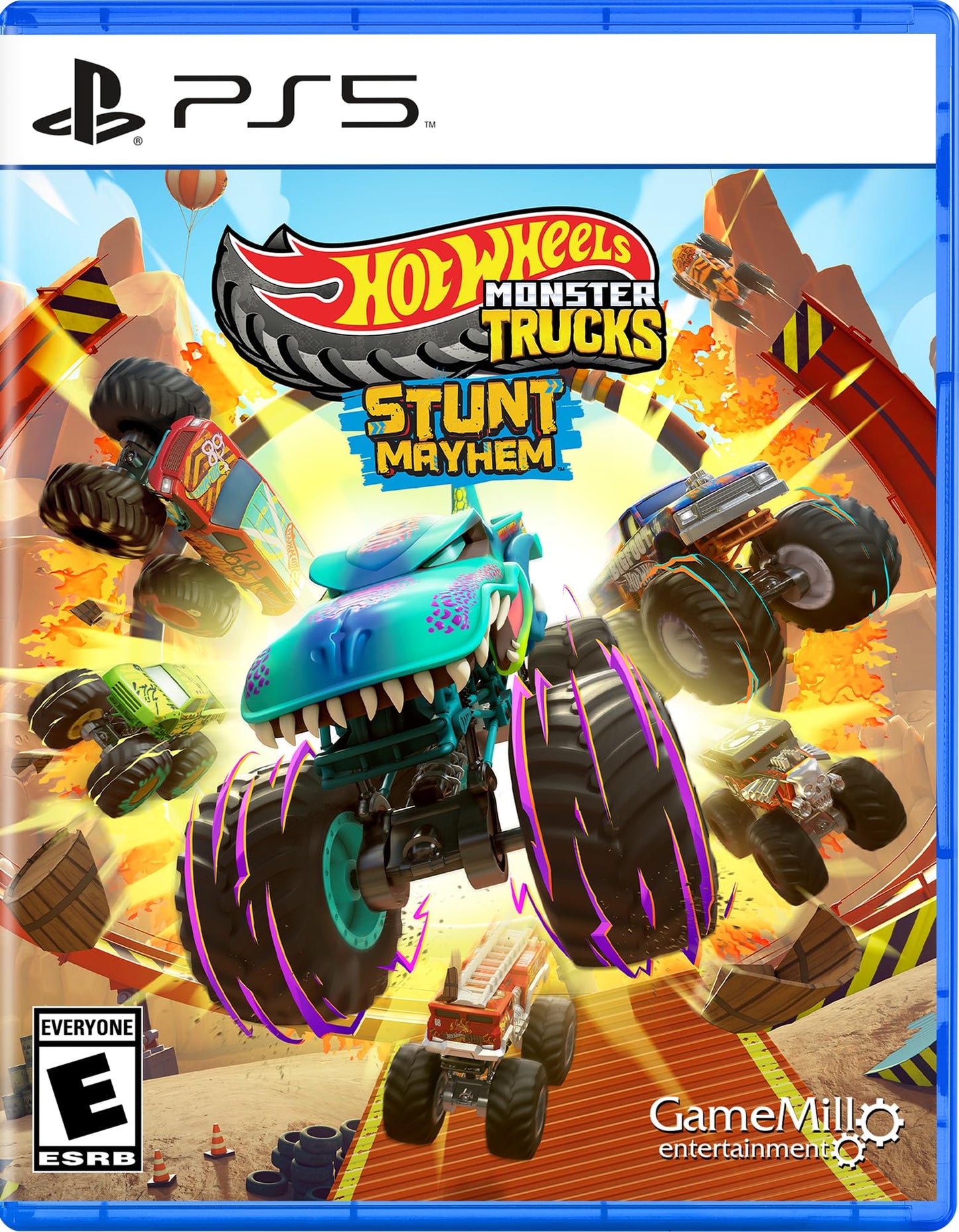 Hot Wheels Monster Trucks Stunt Mayhem - PS5 Game Disc