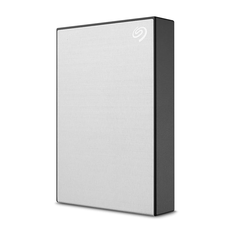 Seagate Onetouch 5TB External Portable Hard Drive - Silver