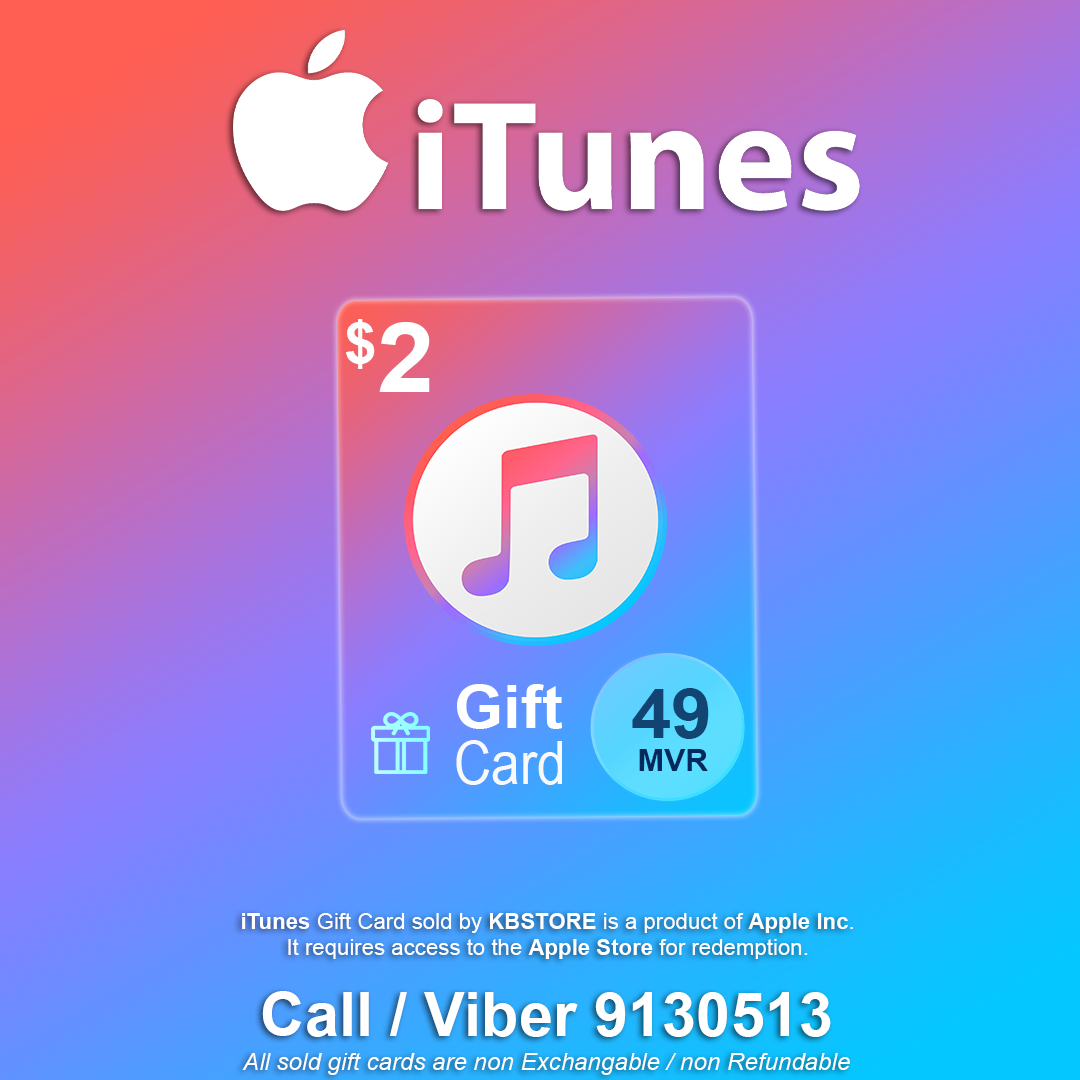Apple iTunes 2$ Gift Card