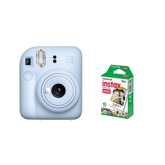 FujiFilm Instax Mini 12 Camera with 10 Sheet Film - Pastel Blue