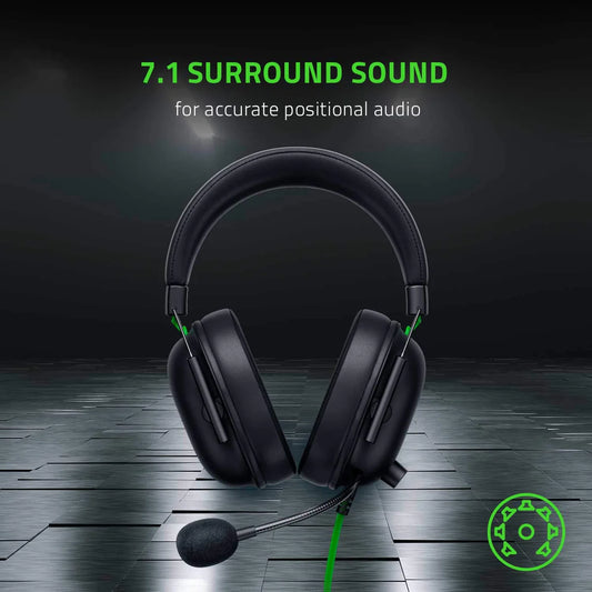 Razer Black Shark V2 X 7.1 Surround Wired Headphones - Black