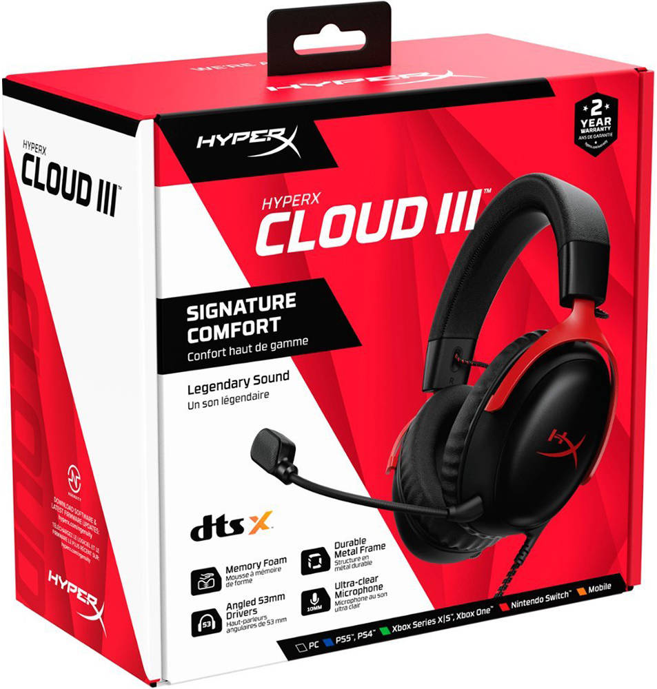 HyperX Cloud III Gaming 7.1 Surround Wired Headphone / Headset