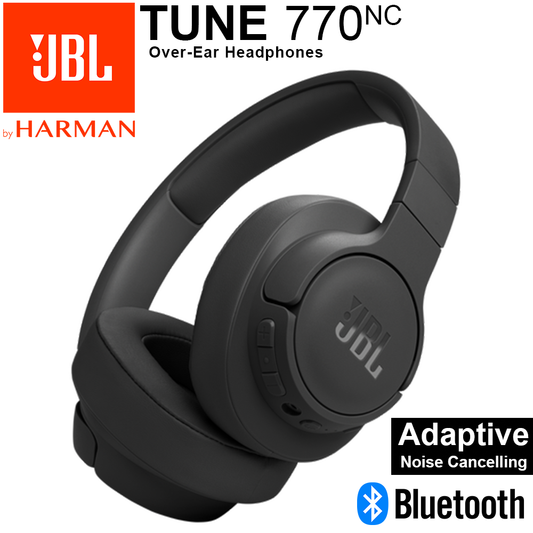 JBL Tune 770NC Adaptive Noise Cancelling Wireless Headset Black
