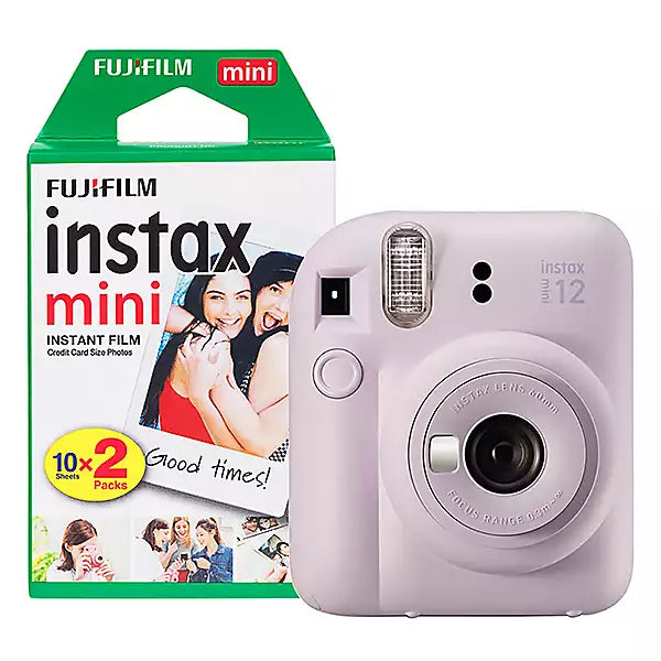 FujiFilm Instax Mini 12 Camera with 20 Sheet Film - Lilac Purple