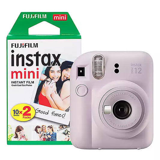 FujiFilm Instax Mini 12 Camera with 20 Sheet Film - Lilac Purple