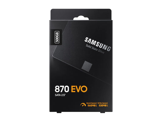 Samsung EVO 870 500GB 2.5" SATA Internal SSD Storage