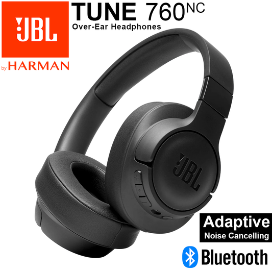 JBL Tune 760NC Noise Canceling Wireless Headphones - Black