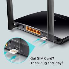TP Link AC750 Dual Band LTE 4G WiFi Sim Card Router - TL-MR200