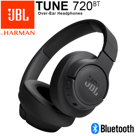 JBL Tune 720BT Wireless Over-Ear Headphones - Black / Headset