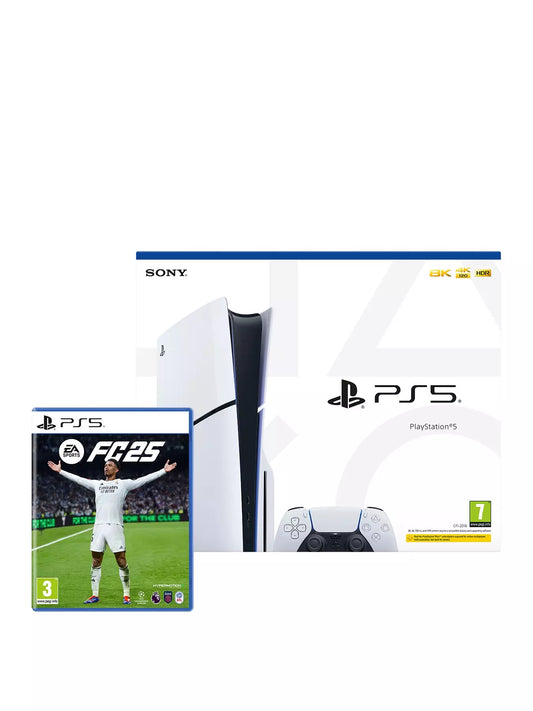 Sony PlayStation 5 Slim Disc 1TB & EA FC 25 - Disc Edition PS5