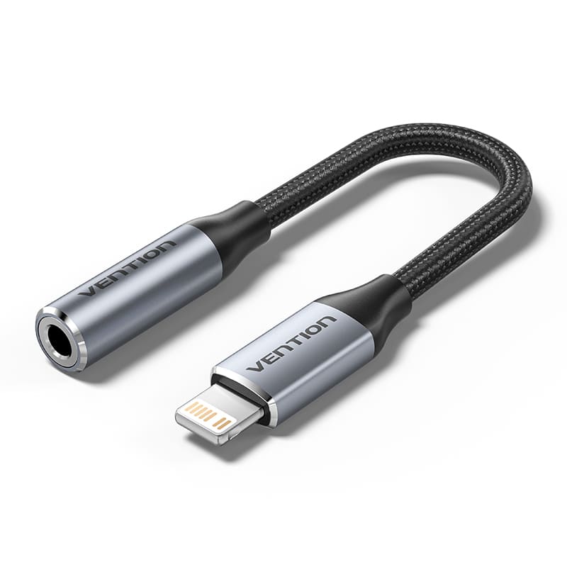 Lightning Male to 3.5mm AUX Female Audio Adapter with DAC Chip