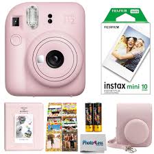 FujiFilm Instax Mini 12 Camera with 10 Sheet Film - Blossom Pink