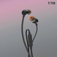 JBL Tune 110 | In-Ear AUX Wired Headset with Mic - Black