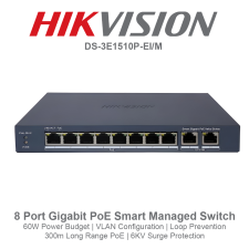 Hikvision 8 Port Gigabit POE Network Switch - DS-3E0510P-E/M