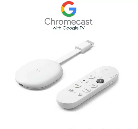 Google Chromecast 4K with Google TV - Snow / Chrome Cast 4K