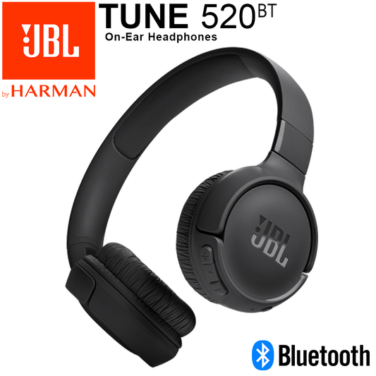 JBL Tune 520BT Wireless On-Ear Headphone - Black / Headset